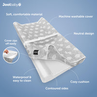 
              Jool Baby Soft Changing Pad + Washable Cover, Non-Slip - Fits Standard Changing Tables & Dressers (Gray)
            