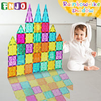 
              FNJO Magnetic Tiles, 110PCS Magnet Building Set, Magnetic Building Blocks,Construction STEM Toys for Kids, Gift for Boys Girls
            