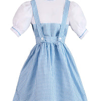 Adult Dorothy Costume Women's Long Blue Gingham Dress