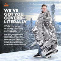 
              Emergency Blankets Mylar Thermal Blanket,(10 Pack) of Gigantic Space Blanket 82 * 64 in. Survival Blankets Heavy Duty Camping Gear,First Aid
            