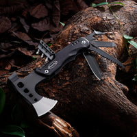 
              RoverTac Multi Tool Camping Axe Hatchet 11-in-1 Multitool Camping Gear Survival Tool with Axe Knife Hammer Saw Bottle Can Opener Screwdrivers Nylon Sheath Gifts for Men Perfect Camping Hiking Survival
            