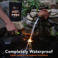 
              FireFlame Quick Instant Fire Starter - 100% Waterproof All-Purpose Indoor & Outdoor FireStarter, for Charcoal Starter, Campfire, Fireplace, Firepit, Smoker - Odorless and Food Safe - 20 Pouches in Bag
            