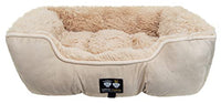 
              Bessie + Barnie Bolster Dog Bed - Extra Plush Faux Fur Dog Bed - Rectangle Soft Dog Bed - Calming Dog Bed - Durable and Washable, Bolster Beige, L - 42" (Bolster-BE-LG)
            