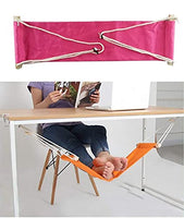 
              Home-organizer Tech Portable Adjustable Foot Hammock for Corner Desk Office Foot Rest Mini Under Desk Foot Rest Hammock for Home, Office, Airplane, Travel, Study and Relaxing (Pink)
            