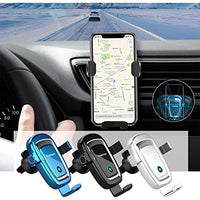 
              15W Fast Charging Wireless Auto-Clamping Car Charger - Fast Automatic Clamping Charging Mount Dock Wireless Car Charger - Smart Sensor Vent Mount Mobile Phone Bracket Stand
            