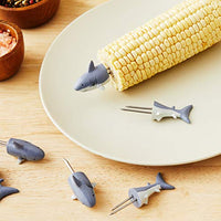Outset Shark Corn Holders, Set of 4 Pairs
