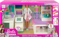 
              Barbie Fast Cast Clinic Playset, Brunette Barbie Doctor Doll (12-in), 30+ Play Pieces, 4 Play Areas, Cast & Bandage Making, Medical & X-ray Stations, Exam Table, for 3 Years & Up (Amazon Exclusive)
            