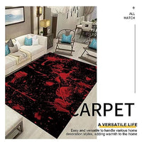 Area Rug Living Room Rugs - Halloween Extra Large Area Rug, Bat/Web/Pumpkin/Skull Pattern, Stain Resistant Anti Slip Backing Rugs, for Living Room Bedroom Dining Carpet Room (47.24×31.5in, A)