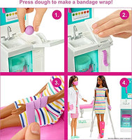 
              Barbie Fast Cast Clinic Playset, Brunette Barbie Doctor Doll (12-in), 30+ Play Pieces, 4 Play Areas, Cast & Bandage Making, Medical & X-ray Stations, Exam Table, for 3 Years & Up (Amazon Exclusive)
            