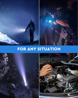 
              Voph Flashlight 2 Pack, 5 Modes 2000 Lumen Tactical LED Flash Light, High Lumens Bright Waterproof Flashlights, Focus Zoomable Flash Lights for Camping, Gifts for Valentine's Day for Men Women Adult
            