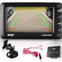 Pyle Wireless Rear View Backup Camera - Car Parking Rearview Monitor System and Reverse Safety w/Distance Scale Lines, Waterproof, Night Vision, 4.3” LCD Screen, Video Color Display for Vehicles